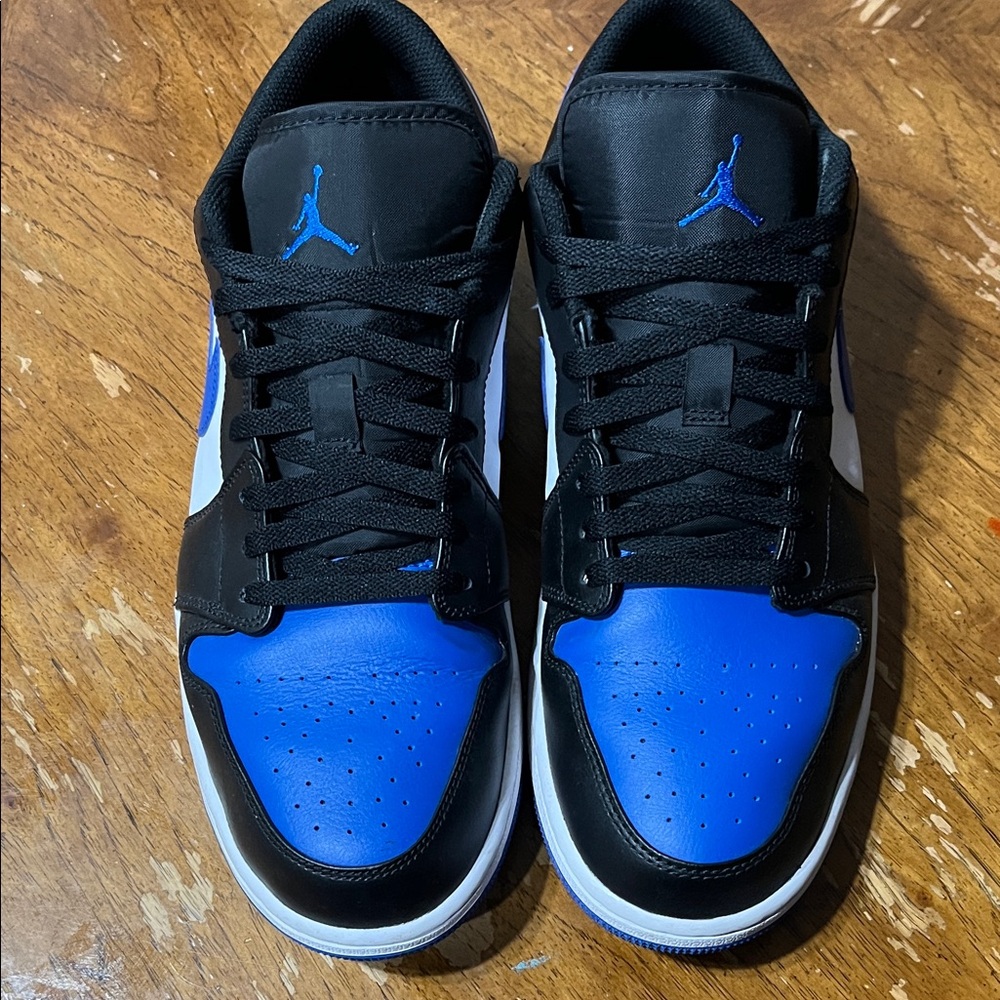 Nike Air Jordan 1 Black and Blue Sneakers